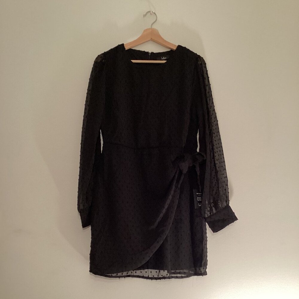 NWT Lulus Black Long Sleeve Dress